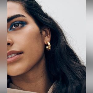 Madewell Archway Chunky Small Hoop Earrings